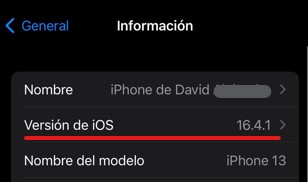 version ios